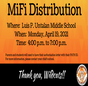 MiFi Distribution at Untalan Middle